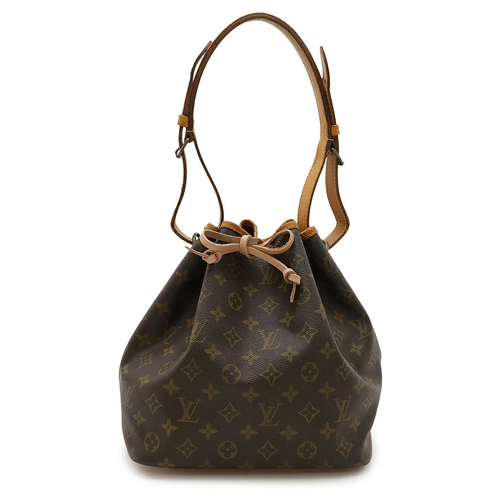 LOUIS VUITTON Monogram Shoulder Bag Hobo Drawstring
